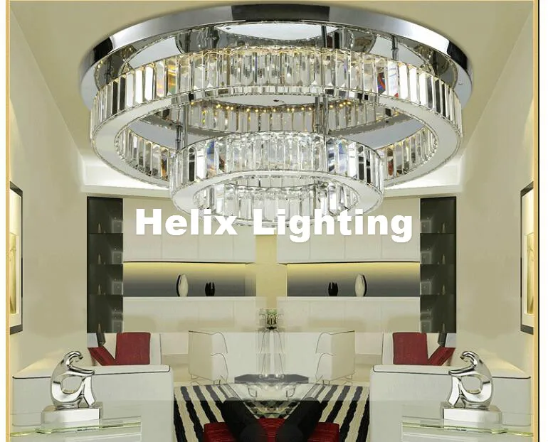 

Modern Stainless Steel Crystal Ceiling Light Fixture Modern Ceiling Light Chrome Ceiling Light Lighting Lamp AC 100% Guaranteed