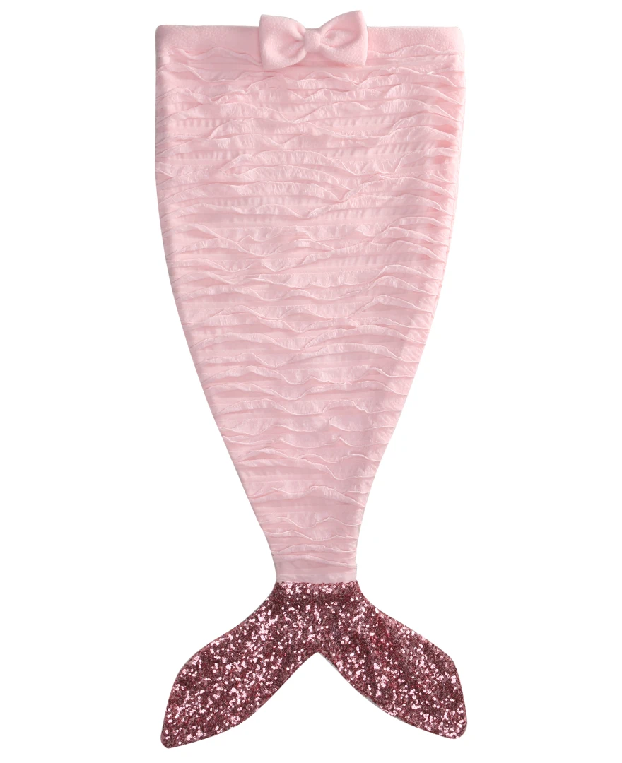  Pink Mermaid Fish Tail Blanket Soft Sleeping Bag Bed Sofa for Kids Baby Infant