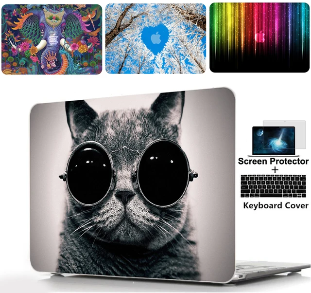 Color printing Hard Shell Case Keyboard cover For Alppe Macbook Pro 13 15 Touch Bar 13 15 Air 11 13 Pro Retina 12 13 15 inch