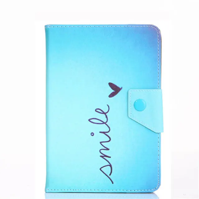 Print Case For Xiaomi Mi Pad 4 10 Plus Universal PU Leather Cover for Xiaomi MiPad 4 10.1 inch Tablet Protector Case Free Pen - Цвет: Smile