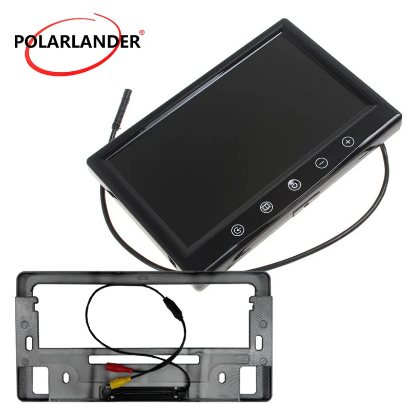 

9" TFT Car Monitor 360 Degree Parking Radar HD Desktop Reversing Camera Wireless Transmitter 16 LED For Japan/US/Korea License