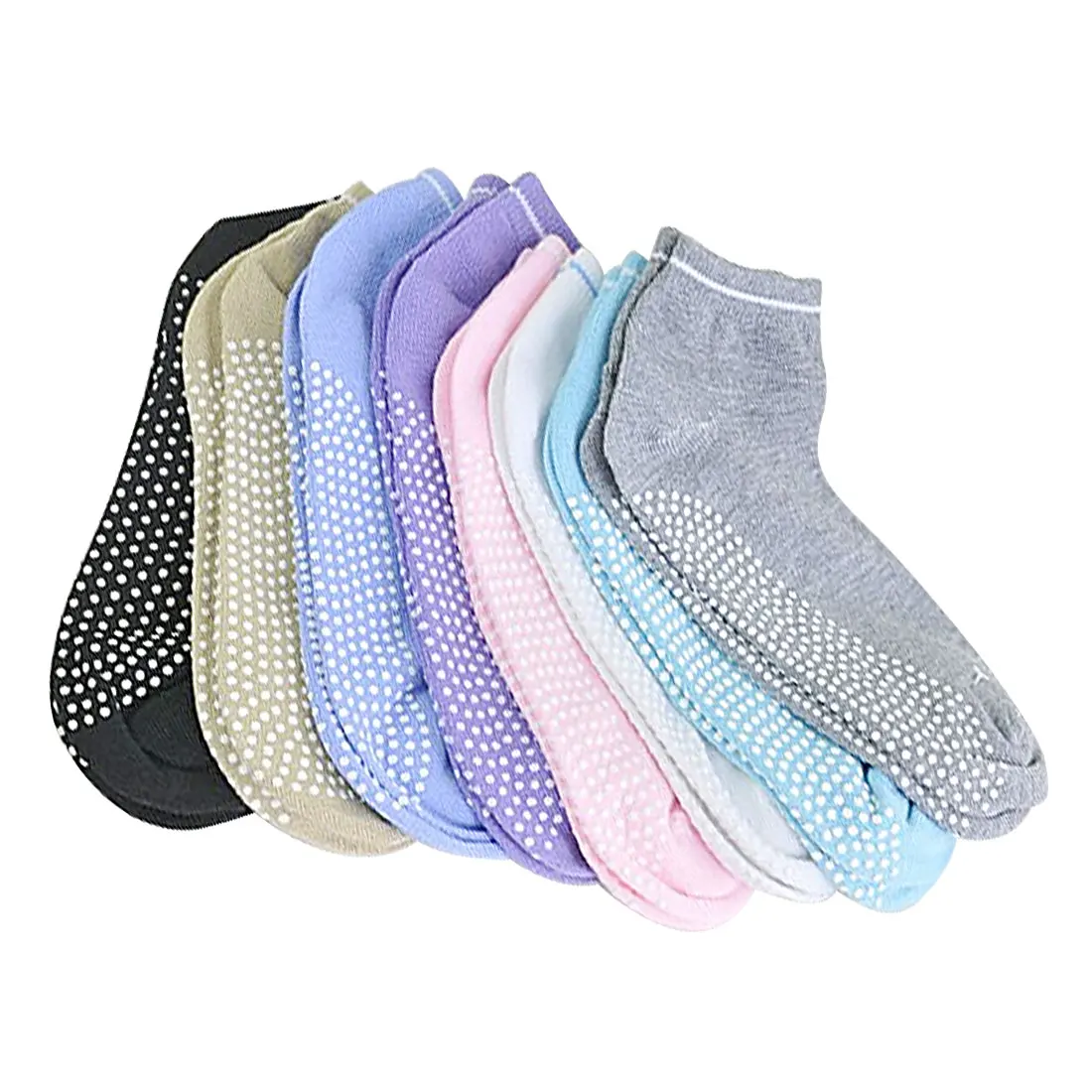 Women Fitness Cotton Gym Sports Socks Non Slip Massage Yoga Pilates