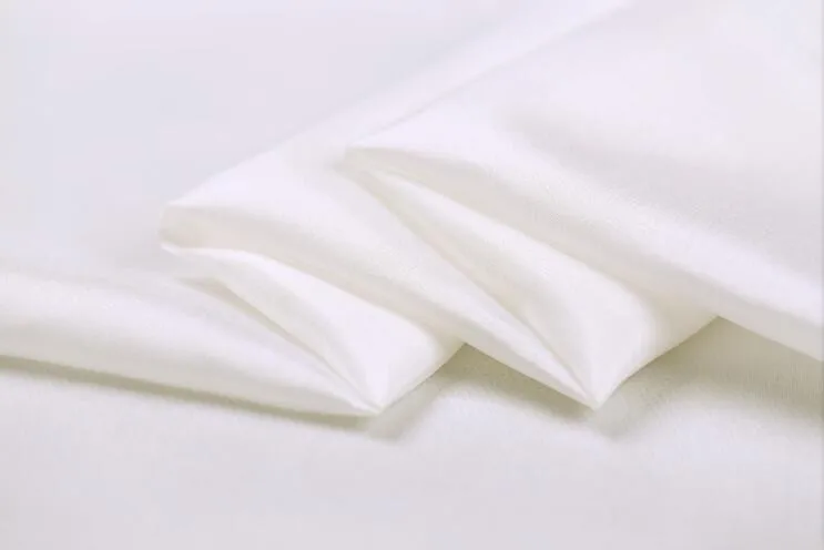  100٪ الحرير الخالص بيج نسيج 4.5 متر / شهر 19gsm 35 "90 سنتيمتر قماش حريري أبيض شفاف تول نسيج بطانة أو diy 10 ياردة لكل حقيبة