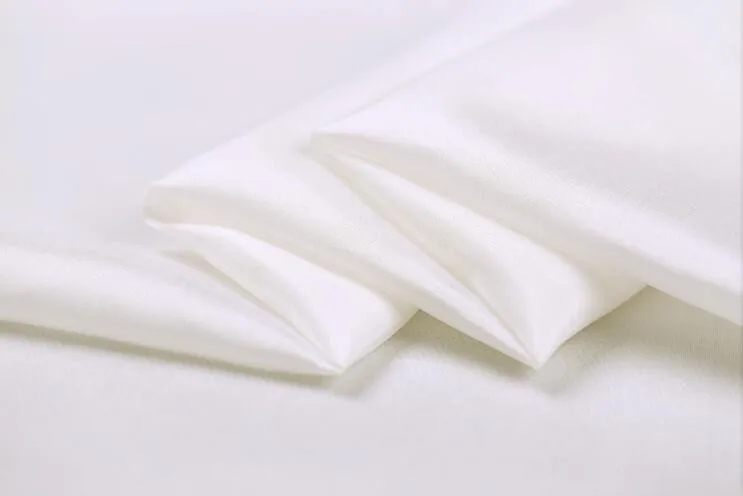 

100% pure silk paj fabric 4.5m/m 19gsm 45" 114cm white pongee transparent tulle fabric for lining or DIY 10 yards per bag
