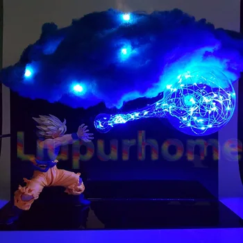 

Dragon Ball Son Goku Kamehameha DIY Led Lights Bulb Lamp Dragon Ball Z Goku Super Saiyan Led Cloud Night Lights For Gift