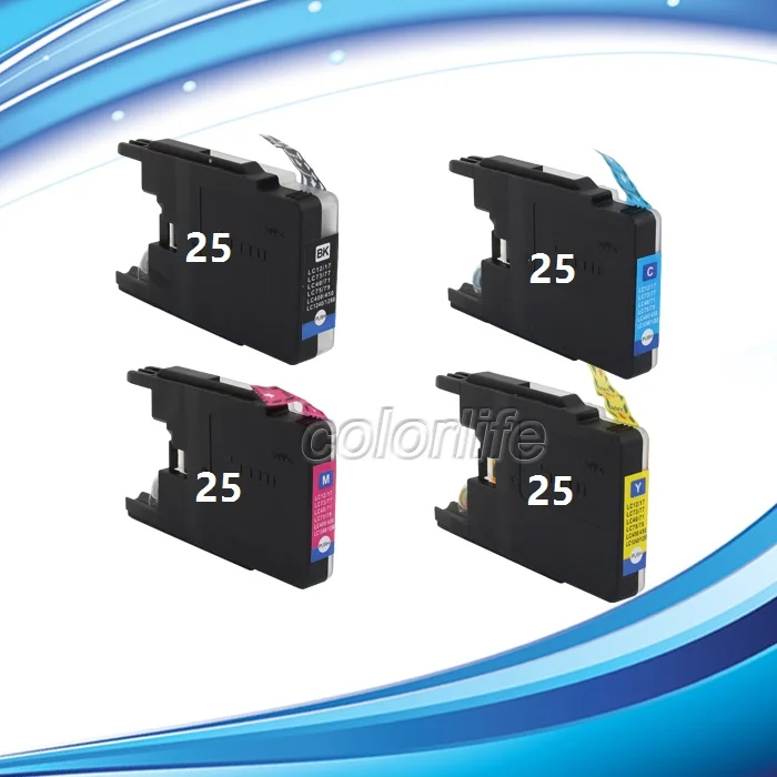 XIMO Compatible inkjet cartridge for brother LC17 LC77 LC79 LC450 LC1280BK,XLC,XLM,XLY-in Ink
