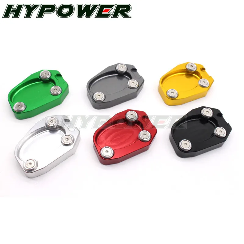 Motorcycle Kickstand Foot Side Stand Extension Pad Support For Kawasaki