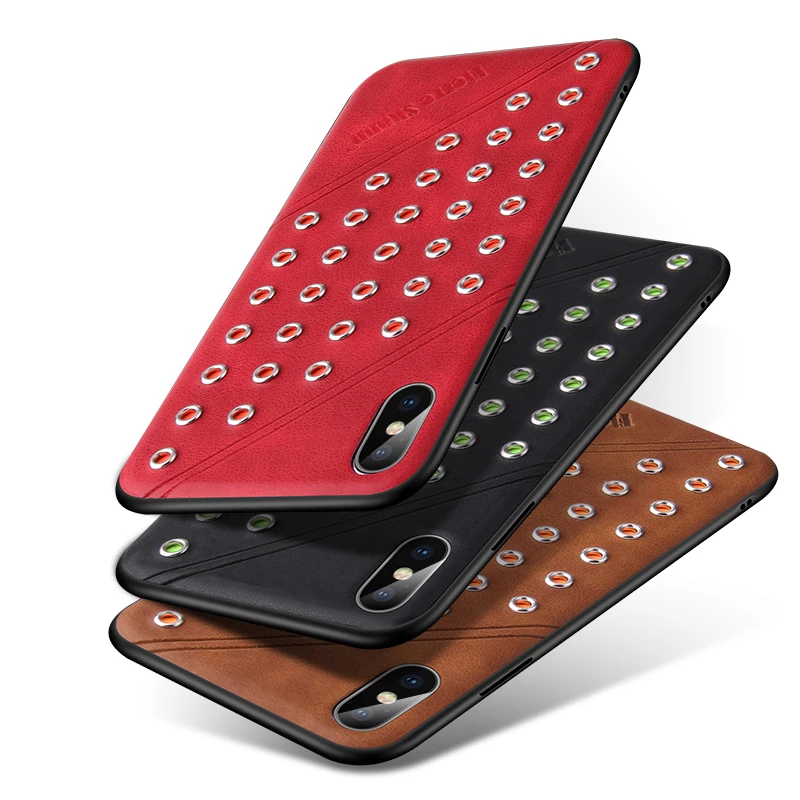 

FIERRE SHANN New Retro Starry sky case For iphone X 7 8 cover Business Luxury PU Back Capa For Apple iphone 7 plus 8 plus cases