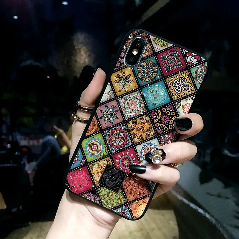 Case For iPhone X Xs Max 7 8 Plus Glitter Luxury Back Cover 6 6s Soft TPU Capa Coque ipone Capinha iphone7 Cases |