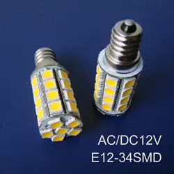 Высокое качество 5050 AC/DC12V E12 светодиодные лампы, e12 светодиодные фонари светодиодные E12 лампы 12 В Бесплатная доставка 10 шт./лот