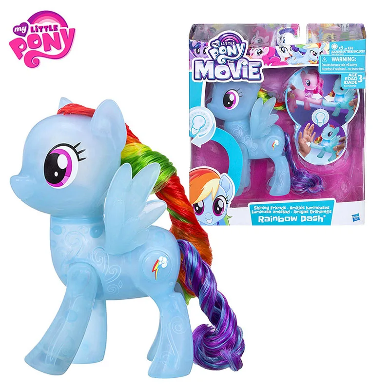 

Hasbro My Little Pony Movie&Tv Toy Action Figure Toy Model Doll For Kids Rainbow Dash Pinkie Pie With Lighting And Lifting Leg