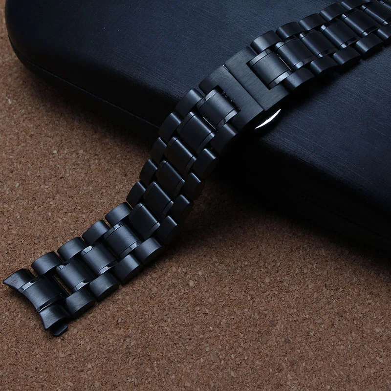 Curved end watchband strap for brand watches men accessories 18mm 19mm