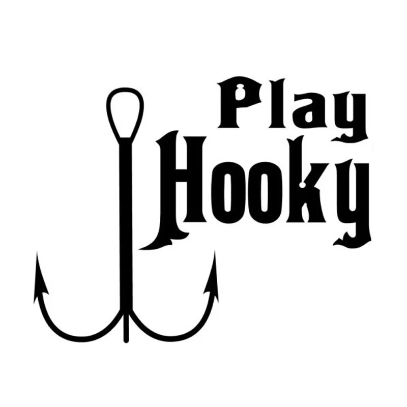 15 см * 12 автомобильный Стайлинг Hooky Play рыболовные забавные автомобильные наклейки