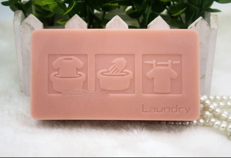 Buy Silicone mold square shape soap for Laundry hand