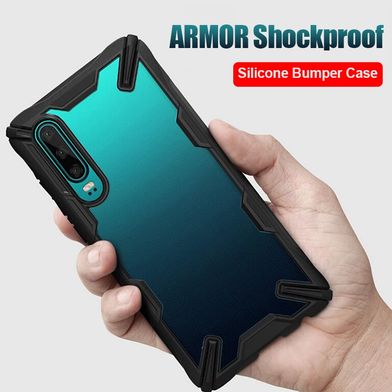 

Luxury Soft Shockproof Case On The For Huawei Mate 20 P30 Pro Silicone Bumper Case For Huawei P30 Mate 20 Lite Armor Case Cover