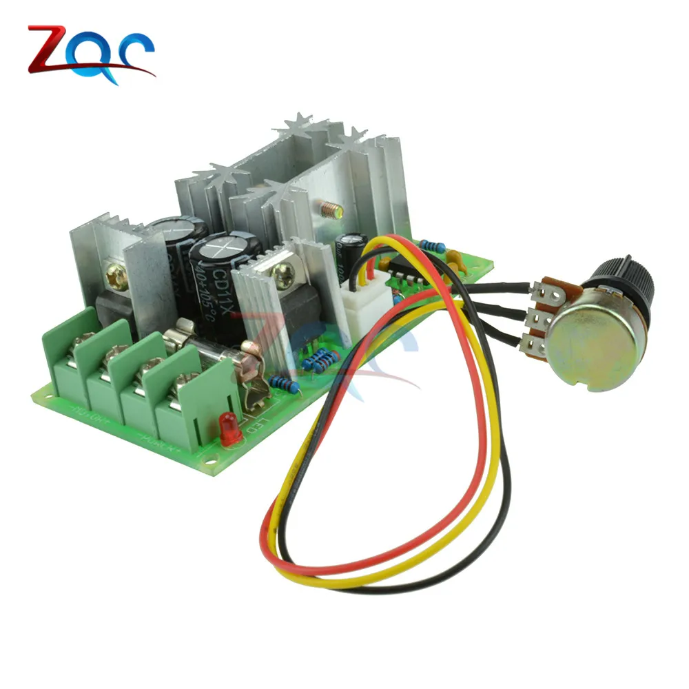 DC 10 60V 20A 1200W PWM двигатель переключатель регулятора скорости ток Напряжение