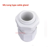 Ml-длинный тип кабельный ввод мл 20*1,5 нить Размеры 20 мм кабель сжатия желез 100 шт./лот 6-12 мм водонепроницаемый кабельный разъем IP68