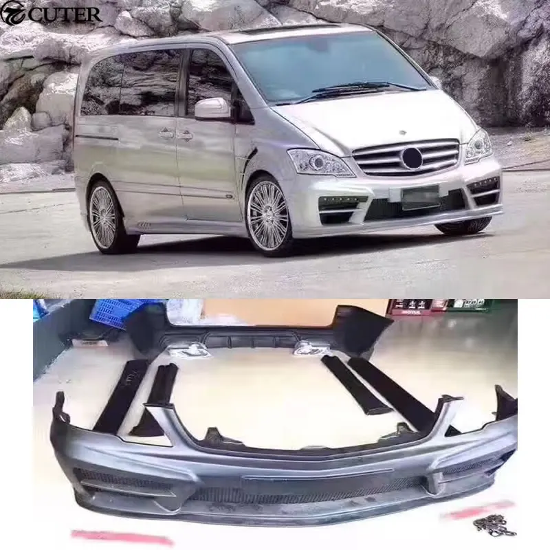 W639 FRP комплект кузова автомобиля неокрашенные передние задние бамперы боковые