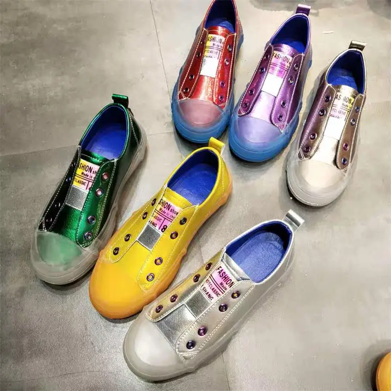

Shoes Wome Summer Women Loafers Round Toe Casual Patent Leather Light Flat Sneakers Lasies Shoes Flats