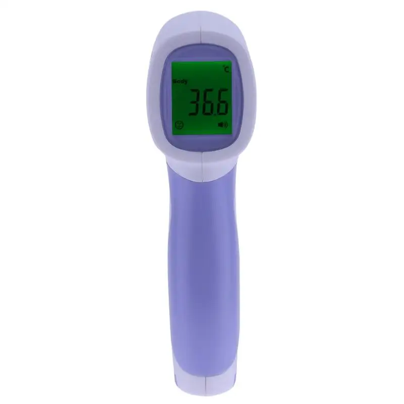 Ручной бесконтактный ИК детектор человеческого тела Лоб термометр с цифровым ЖК-измерением Boby аксессуары для здоровья - Цвет: Фиолетовый