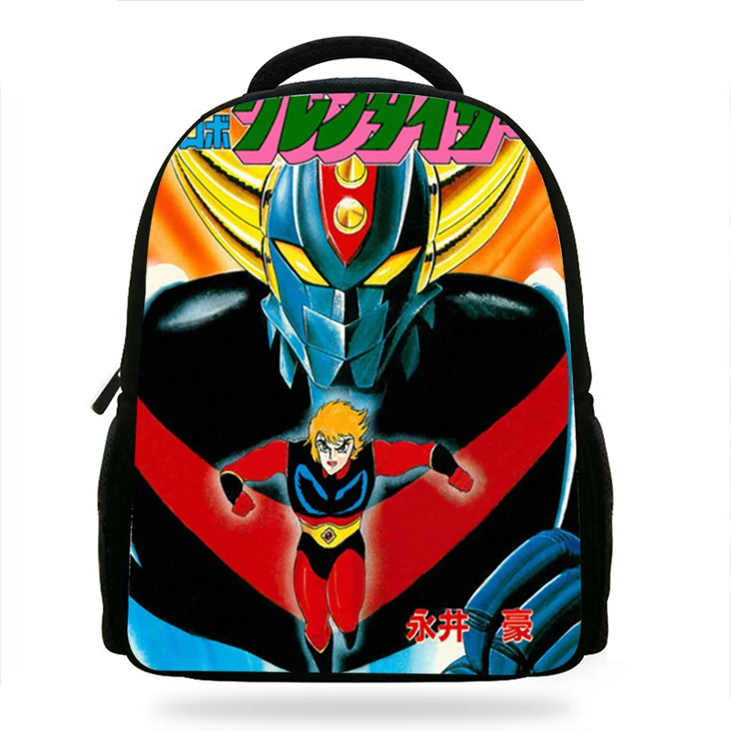 14 дюймов популярное аниме для мальчиков и девочек Ufo Robo Grendizer принт Детский рюкзак для детей школьный милый персонаж книга сумки