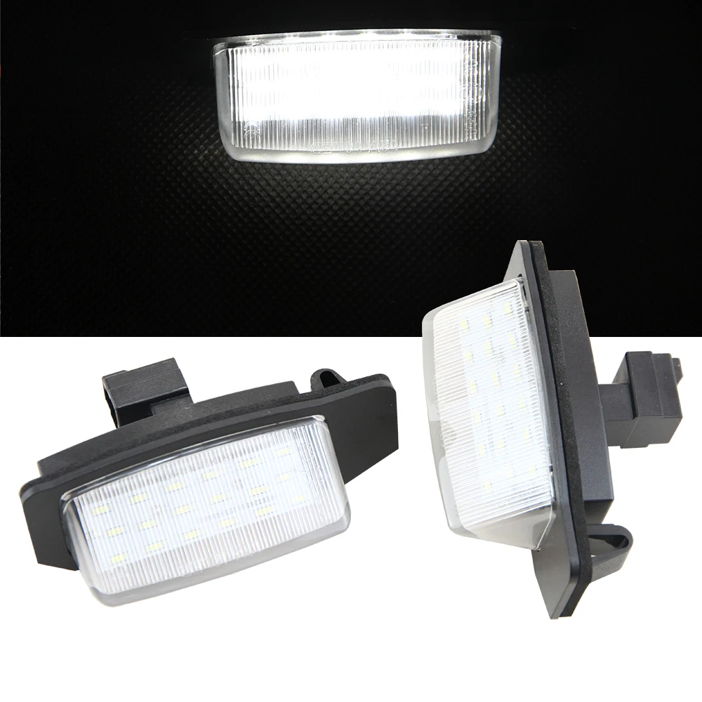 1 para auto led kennzeichenleuchte für mitsubishi outlander 11 2006 8 2009 outlander xl (cw) 2006 2012 autoteil zubehör Billig