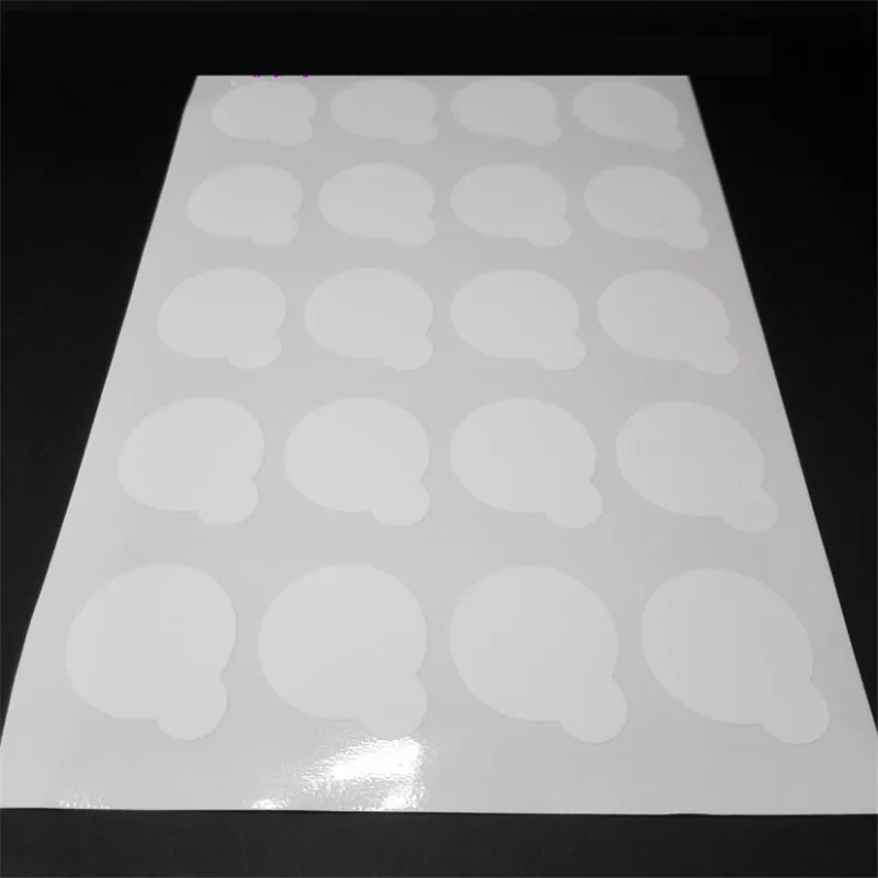 

Popular 20 pcs disposable Eyelash glue holder Pallet Paper 2.5cm Eyelash Extension glue pads stand on eyelash jade stone