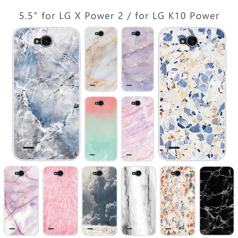 Мягкий силиконовый прозрачный ТПУ чехол для телефона LG X power 2 / K10 Power 5 дюйма