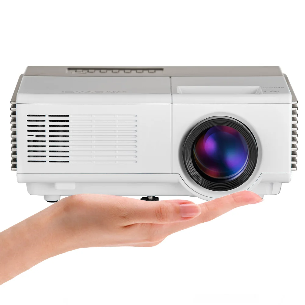 

CAIWEI Portable Mini LED Projector WiFi Android Video LCD Proyector Home Theater Cinema for Smartphone Laptop TV DVD Player