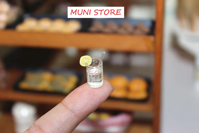

3pcs/set Dollhouse Miniatures 1:12 Accessories Super Cute Mini Lemon Cup Fast Food Toys Miniature Doll House Furniture