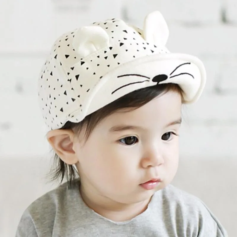 Dot Baby Caps Girl Boys Cap Summer Hats For Boy Sun Hat With Ear