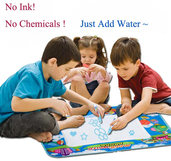 bohs 60x48cm four colour aqua doodle mat magic water write drawing painting canvas game blanket arts toy - Drawing Colour Games bohs 60x48cm four colour aqua doodle mat magic water write drawing painting canvas game blanket arts toy - Drawing Colour Games