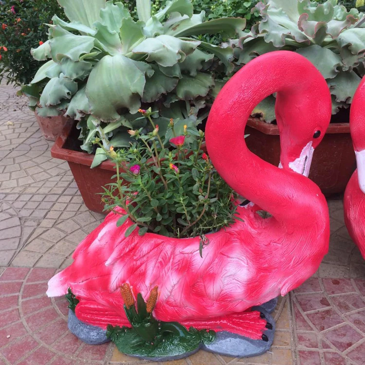 Perioperatieve periode Vakantie Voorstel Outdoor Tuinieren Hars Flamingo Bloempot Decoratie Villa Binnenplaats  Landschap Standbeeld Ornamenten Tuin Park Beeldjes Craft Art - AliExpress  Huis & Tuin