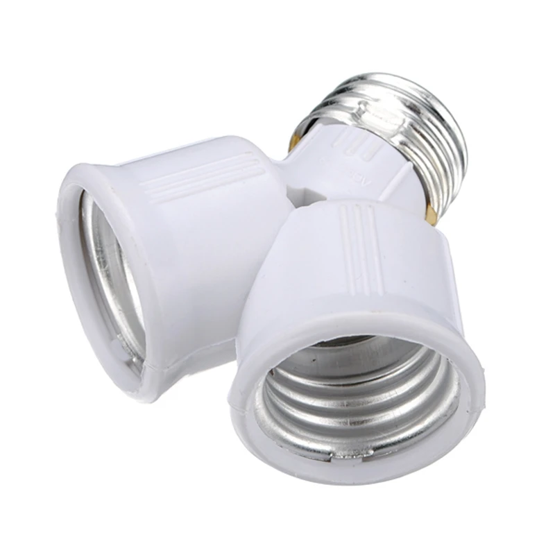 

E27 Light Lamp Bulb Adapter Converter Splitter NEW 1 E27 to 2 E27 Lamp Holder Converte