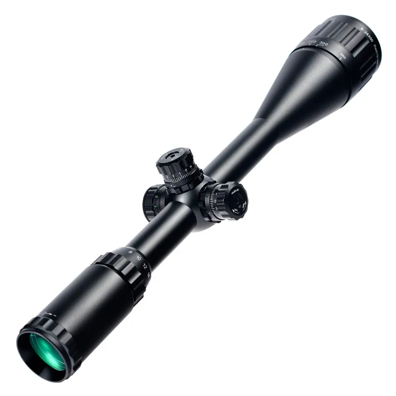 Redefinição de Tamanho Kandar Aome Mil-ponto Retículo Riflescope Travamento Completo Caça Rifle Scope Mira Óptica Tática 6-24x50 16 Cheap Lunetas Riflescopes