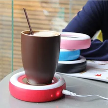 Arco Iris creativa Calienta Tazas USB Taza Caliente Coaster Home Office Calentador USB Powered Bebidas Placemat Estera de tabla de Té Café Leche Pad