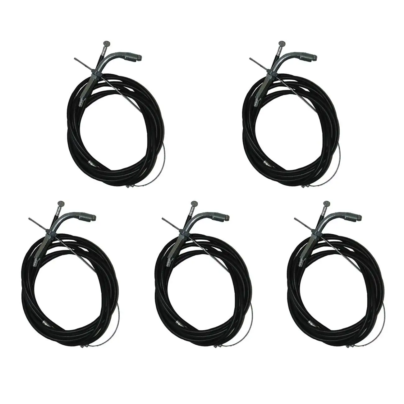 Throttle Cable Clutch Cable 5pcs for 66cc 80cc Engine Moped Bike Cart Accessory