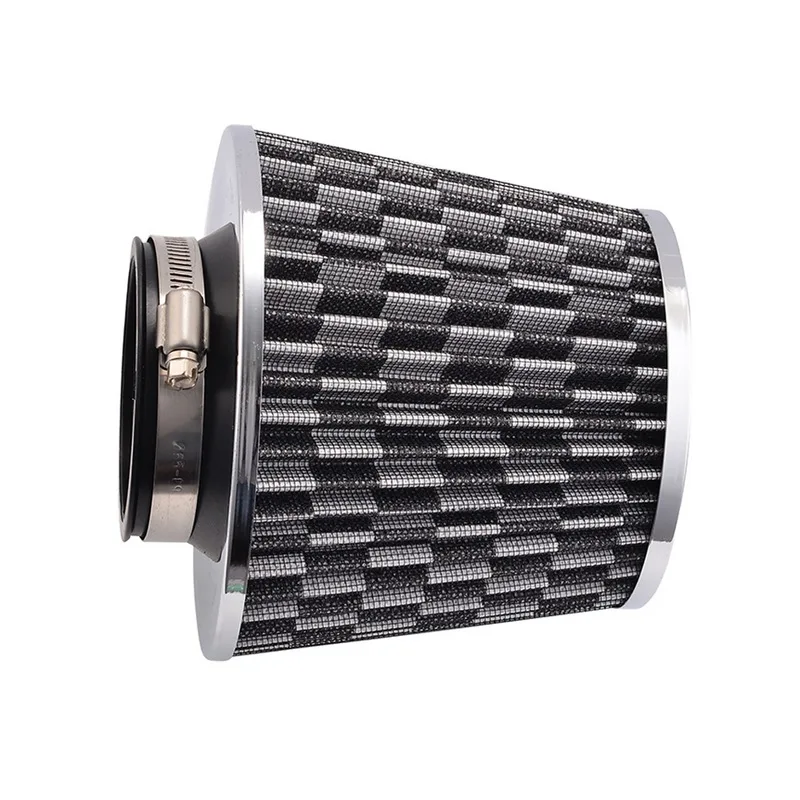 Grey Round Cone Car Air Intake Filter Hot Sale 75mm Cold Air Intake Accessoriesin Air Intakes
