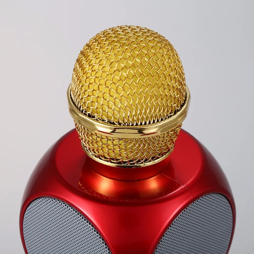 Ручной микрофон WS1816 беспроводной Bluetooth микрофон KTV караоке микрофон динамик USB СВЕТОДИОДНЫЙ Светильник Цвет Красный
