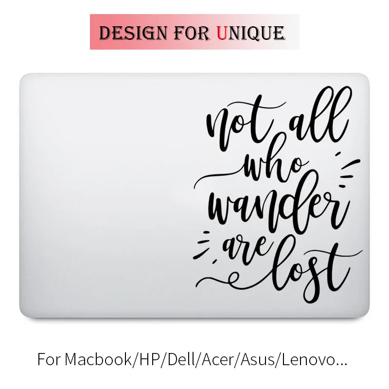 Мотивационная цитата художественная наклейка для ноутбука Apple Macbook Pro Air Retina 11 12 13