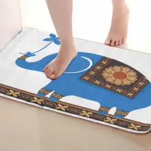 Слон стиль коврик для ванной комнаты, смешной Противоскользящий коврик для ванной, занавески для душа s аксессуары, соответствующие вашей душевой занавеске