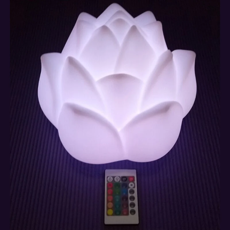 D24 * H22cm LED 16 цветов меняющий цветок розы светящийся ночник для бара вечеринки