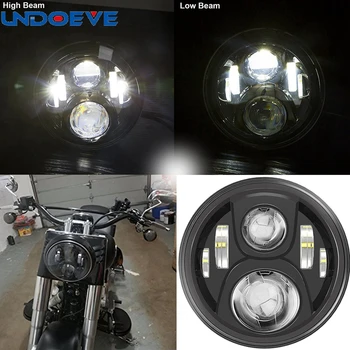 

7" LED Headlight For Motorcycles Projector HID LED Light Bulb