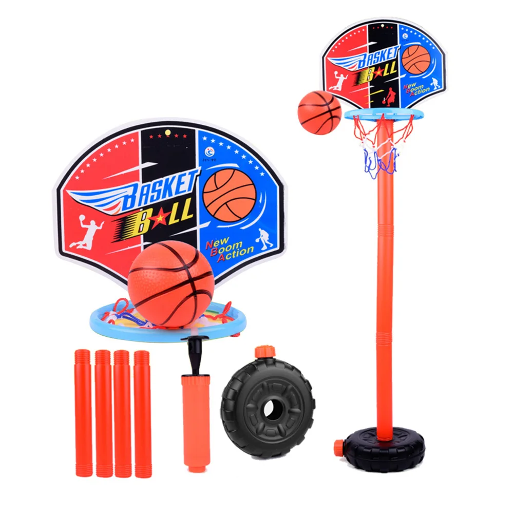Детские портативный баскетбольный стенд подъема крытый и открытый пластиковые баскетбольные игрушки петля
