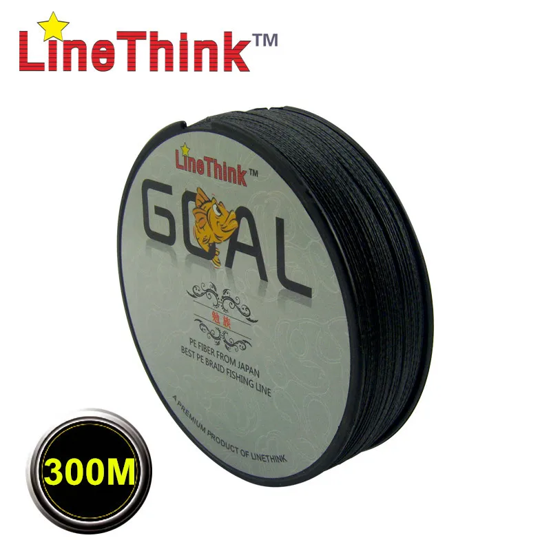 300 M العلامة التجارية LineThink GOAL اليابان المتعددة الشعيرات صنارة صيد بولي ايثيلين مجدول 6LB-120LB شحن مجاني