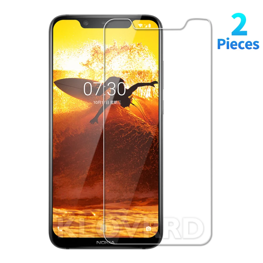 2 шт. Закаленное стекло Защитная пленка для экрана прозрачное Защитное Nokia 8 1X7