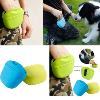 

Pet Training Silica Gel Pocket Silicone Walking Pouch Clip Waist Belt Side Dog Treat Bag Food Snack Pouch Haversack