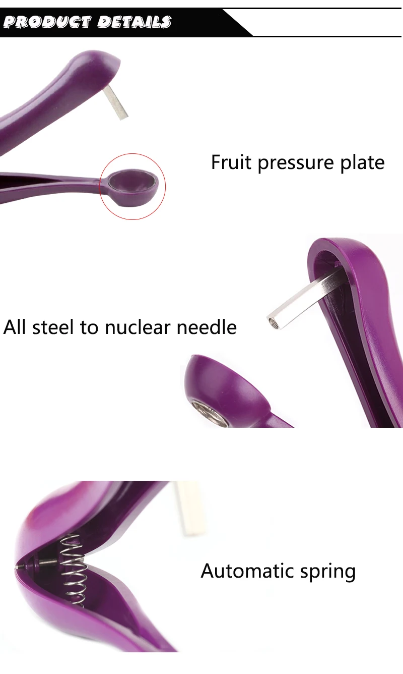 High Quality Stapler Function Manual Stainless steel cherry pitter cherry fruit corer