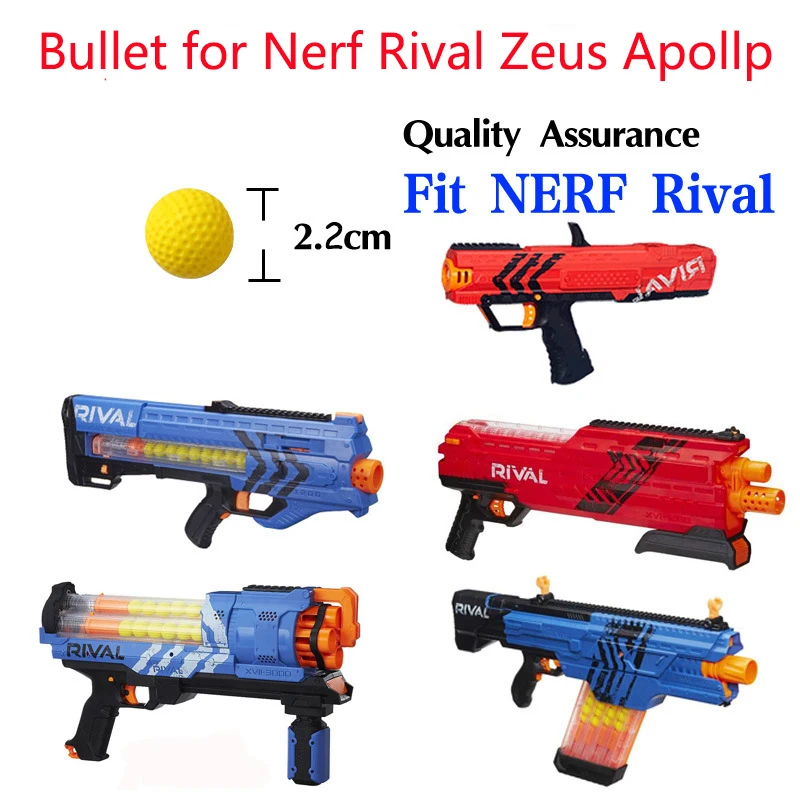100 шт шариковые пули для Rival Zeus Apollo Nerf игрушка мячик для пистолета дротика для Nerf Rival Apollo Zeus пистолет