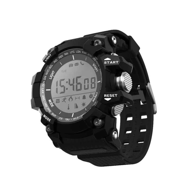 

Time Owner Bluetooth Clock EX16 Smart Watch Notification Remote Control Pedometer Sport Watch IP67 Waterproof Men's Wristwatch